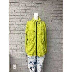 Brisas Women Green Full Zip Front Jacket Size XL